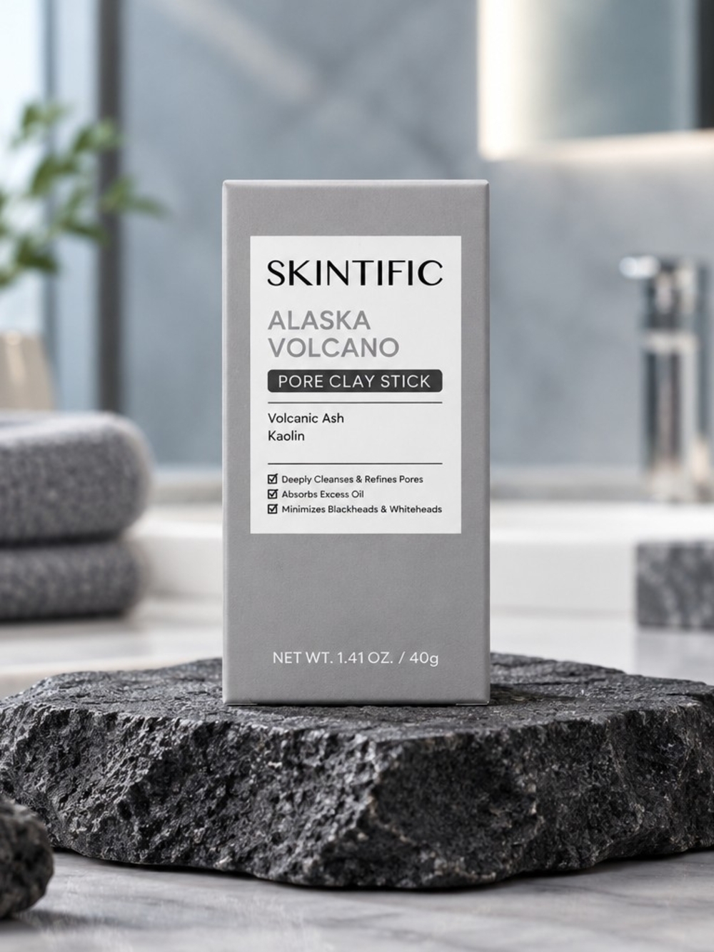 Alaska Volcano Pore Clay Stick - Gray
